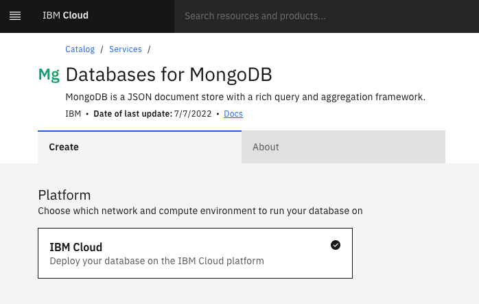 Databases for MongoDB