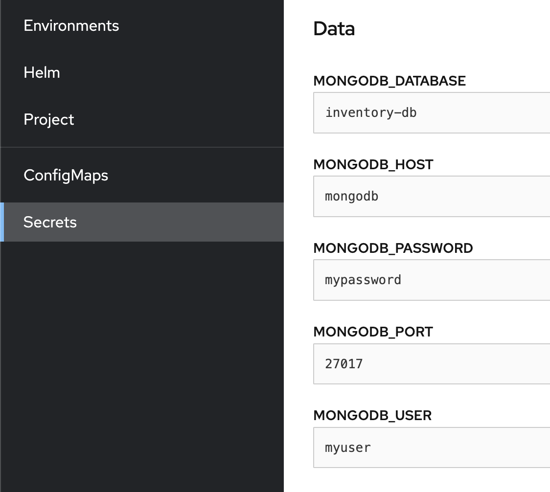 MongoDB access secret